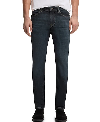 Boss by Hugo Men's Slim-Fit Contrast Stitching Jeans