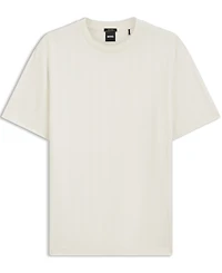 Boss by Hugo Men's Cotton Regular-Fit Jacquard Structure T-Shirt