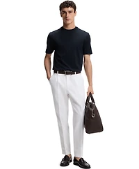 Boss by Hugo Men's Cotton Regular-Fit Jacquard Structure T-Shirt