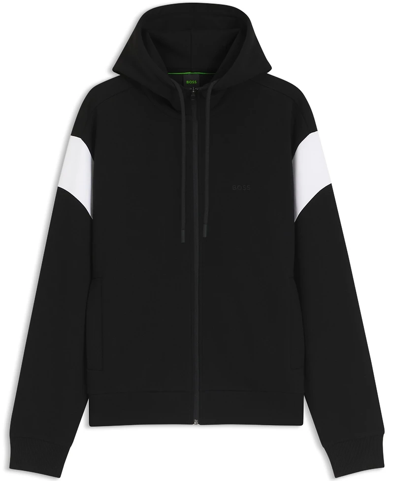 Boss by Hugo Men's Regular-Fit Zip-Up Spacer Pique Sweatshirt