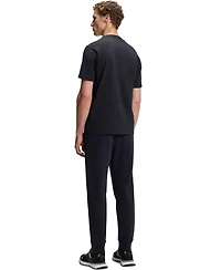 Boss by Hugo Men's Stretch-Cotton Regular-Fit Jacquard Tape T-Shirt