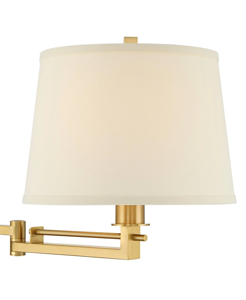 Franklin Iron Works Easley 15" High Warm Plug-In Swing Arm Wall Lamp