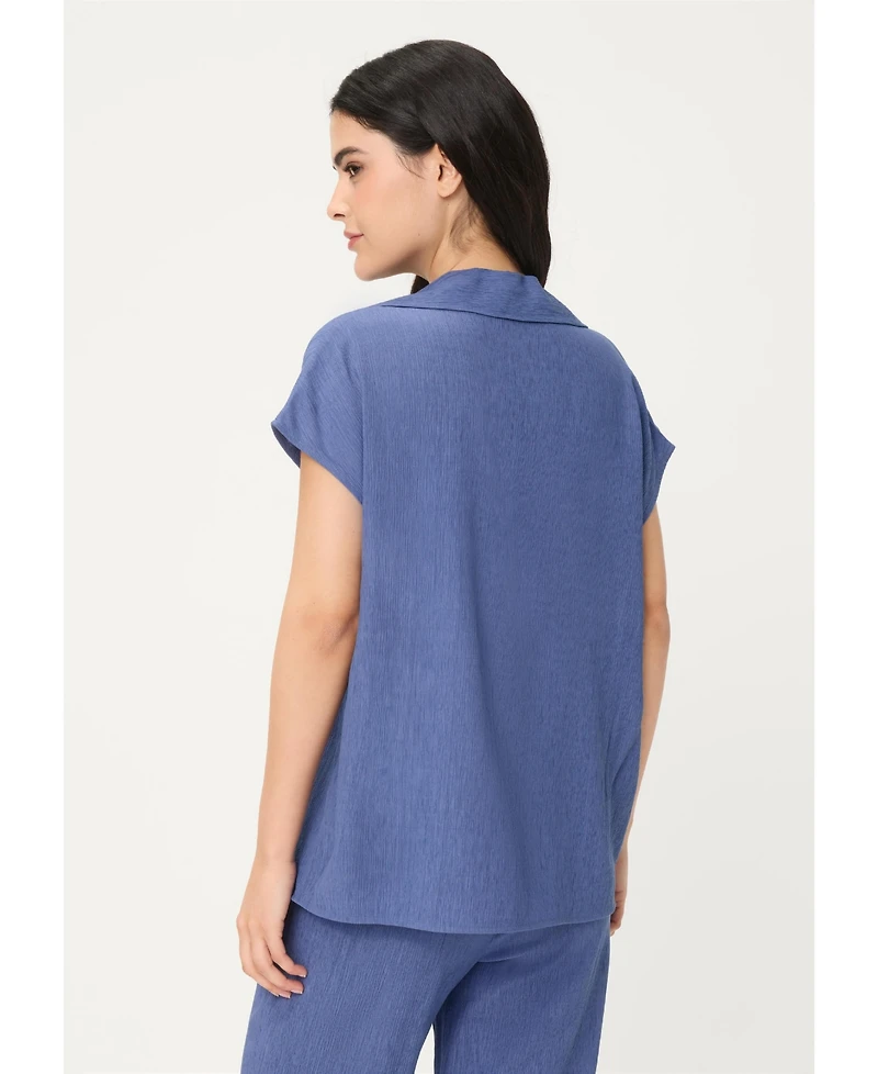 Olsen Women's Soft Crinkle Blouse