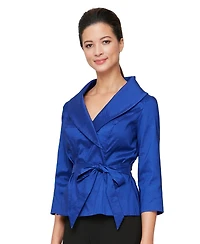 Alex Evenings Petites V-Neck 3/4-Sleeve Top