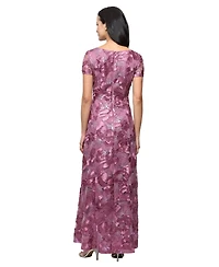 Alex Evenings Petite Embellished Lace Gown