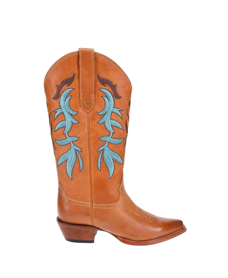 Malibu Beach Women's Premium Western Leather Boots Loni