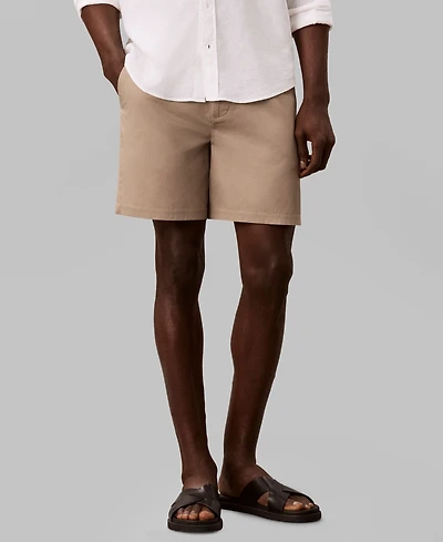 Calvin Klein Men's Straight-Fit Linen Shorts