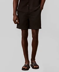 Calvin Klein Men's Straight-Fit Linen Shorts