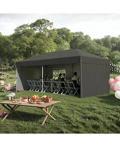 gaomon Pop Up Canopy Tent with 4 Sidewalls for Events, Parties, Camping