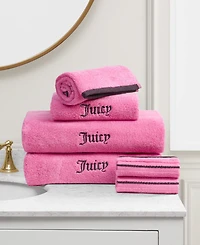 Juicy Couture Neon Border Cotton 6-Pc. Bath Towel Set
