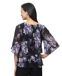 Alex Evenings Women's Printed Top