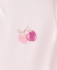 First Impressions Baby Girls' 0M-24M Short-Sleeve Apple-Print Dress, Macy's Exclusive