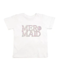 Sweet Wink Toddler Girls Mermaid Pearl Patch Short Sleeve T-Shirt
