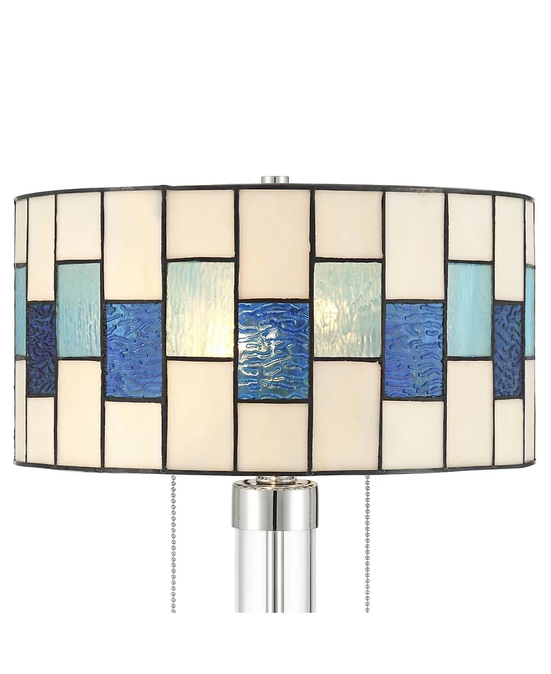 Robert Louis Tiffany Andra 24 1/2" High Art Glass Table Lamp Set of 2