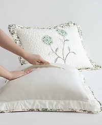 Beatrice Home Fashions Carnation Embroidered Sham, Standard