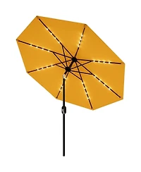gaomon Outdoor Table Patio Umbrella, Waterproof Uv Protection with Solar Lights