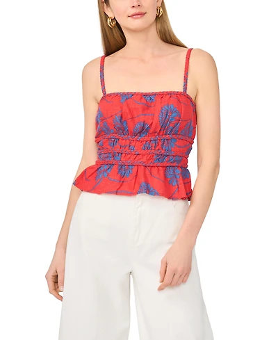 1.state Women's Smocked Bodice Top