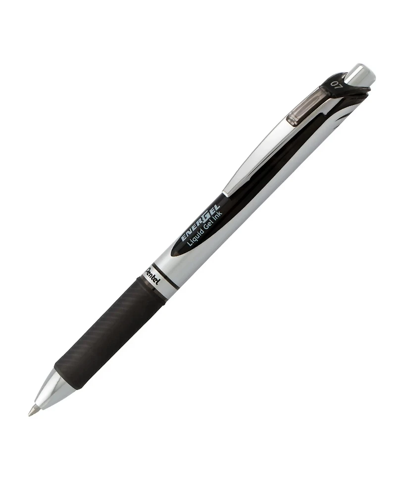 Pentel EnerGel Rtx Refillable Liquid Gel Pen, (0.7mm) Assorted Ink 12-pk