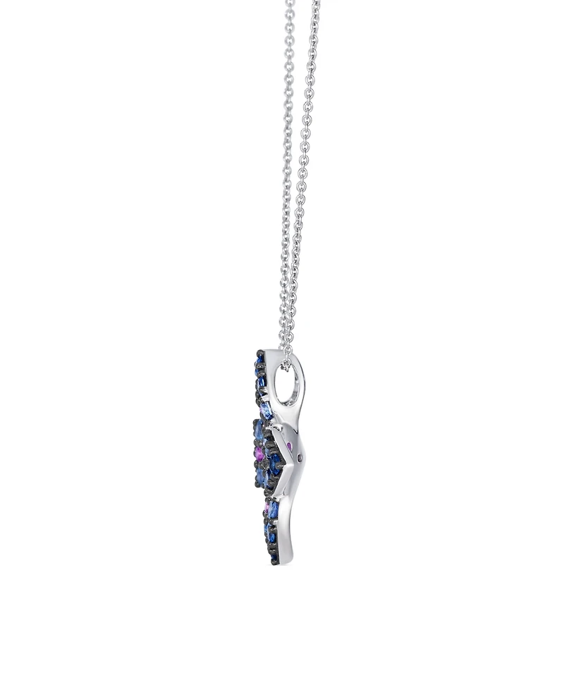 Le Vian Sapphire Ombre & Sapphire (1-3/8 ct. t.w.) Pendant Necklace in 14k Vanilla Gold