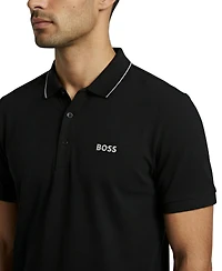 Boss by Hugo Men's Tonal Logo Slim-Fit Polo Shirt