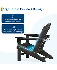 GarveeLife Hdpe Adirondack Chair Set of