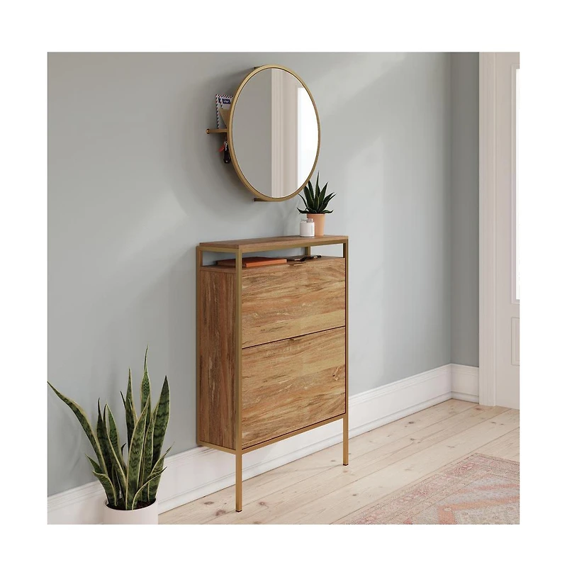 Sauder International Lux Storage Organizer, Sindoori Mango finish