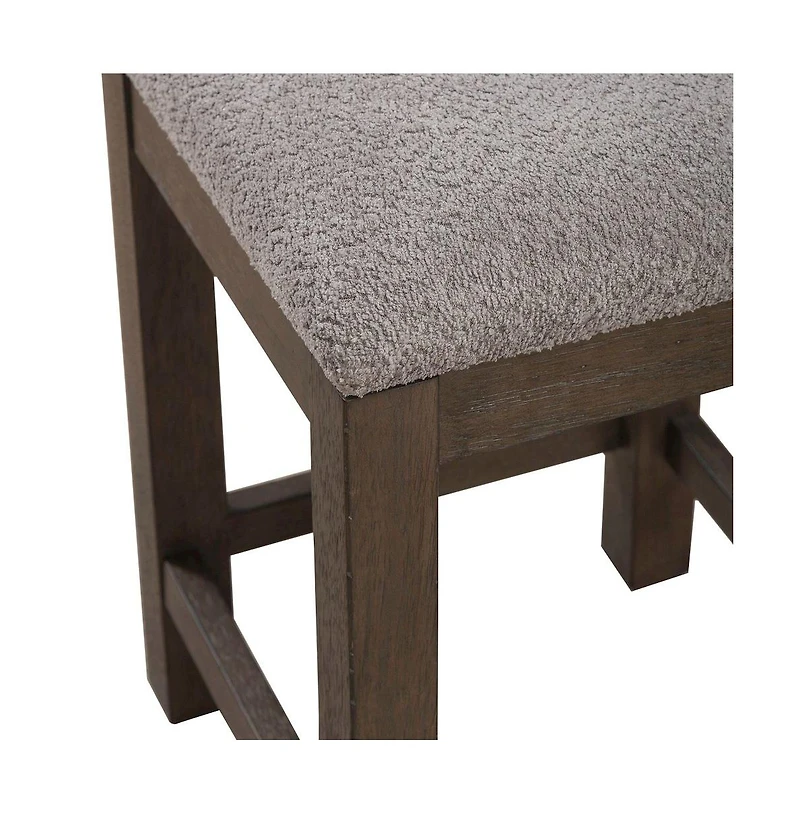 Liberty Furniture Industries, Inc. Cascade Falls Living Room Upholstered Console Stool - Satin Espresso