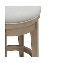 Liberty Furniture Industries, Inc. Brentwood Upholstered Swivel Console Stool - Sandstone