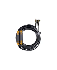 Tether Tools LeverLock Plate and TetherPro Optima 10G 31' Usb-c Straight to Usb-c Right Angle Cable
