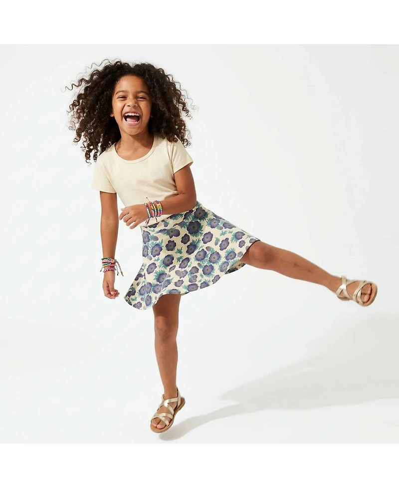 Mightly Toddler Girls Fair Trade Organic Cotton Pocket Skort
