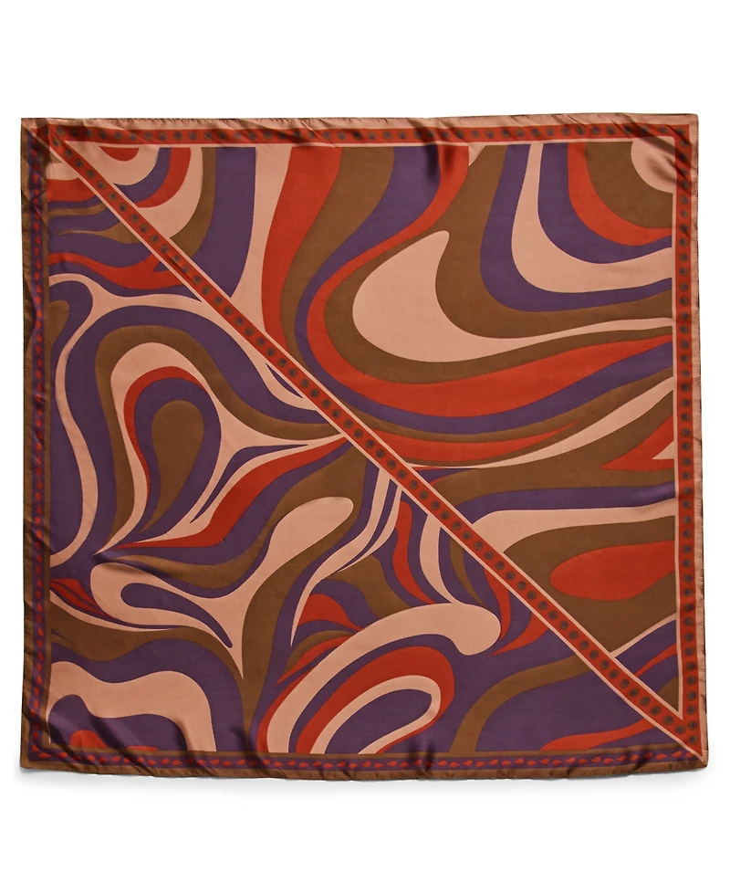Steve Madden Swirly Girly Printed Square Scarf