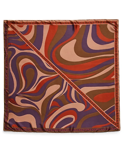 Steve Madden Swirly Girly Printed Square Scarf