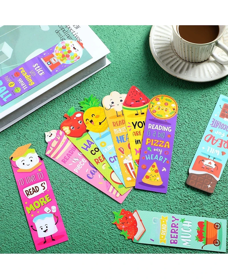Gnuadz Scratch Sniff Scented Bookmarks Fruit Food Theme Sayings Gifts Reading Lovers