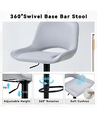 flynama Modern Swivel Adjustable Bar Stools Set of 2, 250 Lbs Capacity