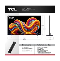 Tcl 98" QM7L Series 4K Mini Led Smart Google Tv Dolby Vision Hdr Gaming - 98QM7L