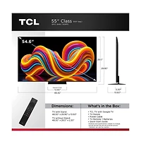 Tcl 55" QM7L Series 4K Mini Led Smart Google Tv Dolby Vision Hdr Gaming - 55QM7L