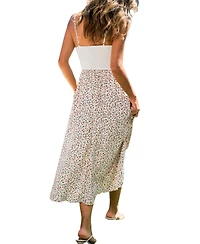 Cupshe Women's Pickin' Petals Floral Maxi Beach Dress