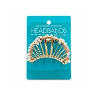 Women's Raffia Seashell Hair Claw Clip - White