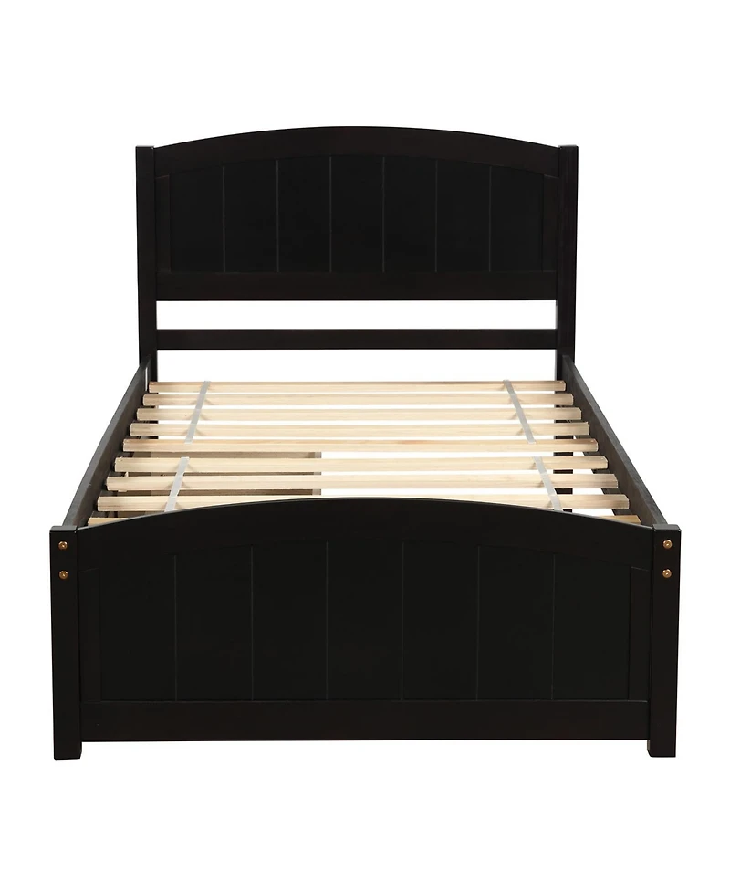 Sailvan Twin Platform Bed with Two Drawers