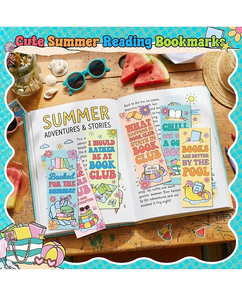 Gnuadz Summer Reading Bookmarks Vacation Breeze Page Markers