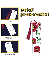 Gnuadz Sublimation Bookmarks Blank Aluminum Metal Diy Tassels