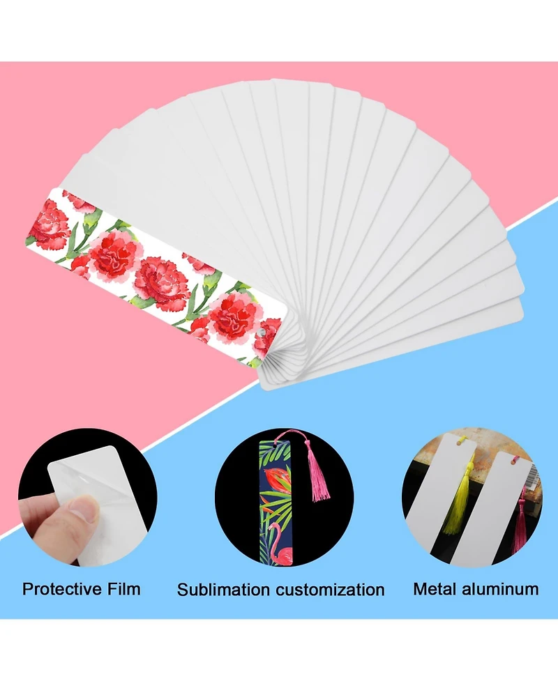 Gnuadz Sublimation Aluminum Metal Bookmarks Diy Tassels Crafts