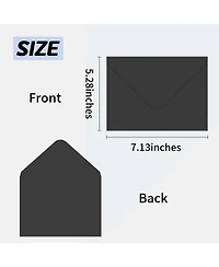 Gnuadz V-Flap Envelopes for Invitations Cards Photos