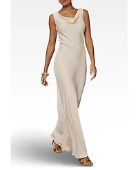 Maids to Measure Women's Pandy Satin Cowl Bridesmaid Dress