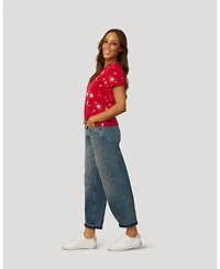 Cable & Gauge Women's Essential Printed Star Tee