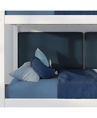 Max and Lily Fundamentals Low Bunk Bed+ 2 Floating Headboards