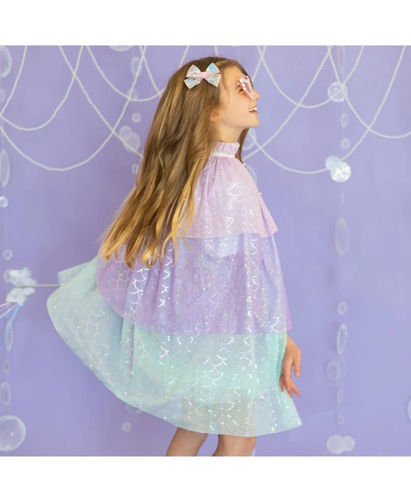 Sweet Wink Girls Mermaid Pearl Cape