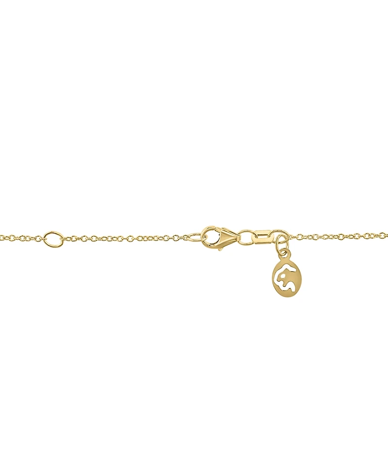 Effy Collection Emerald (1-3/8 ct. t.w.) & Diamond (1/6 ct. t.w.) Pendant Necklace in 14k Yellow Gold