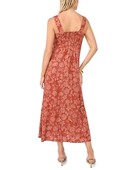 Vince Camuto Women's Square Neck Sleeveless Smock Back Dress