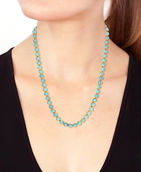Effy Collection Turquoise Necklace in Gold Over Sterling Silver